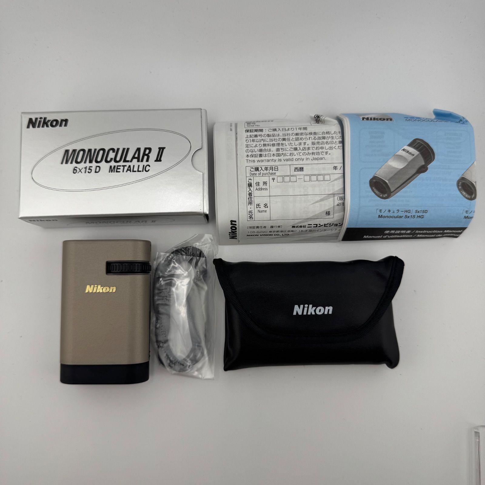 Nikon 単眼鏡 モノキュラーII メタリック 6×15D 即日出荷