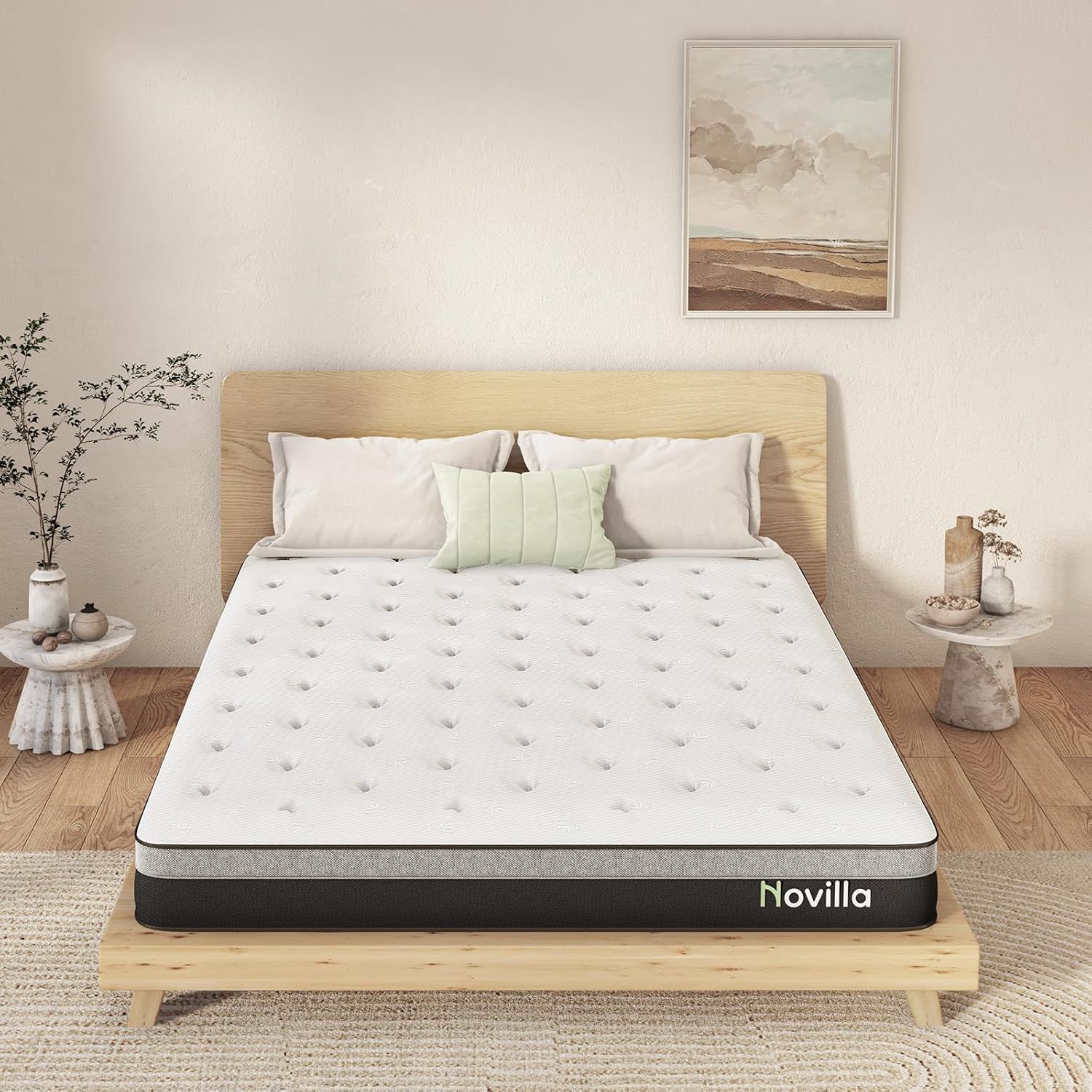 Novilla マットレス セミダブル ポケットコイルマットレス ベッド