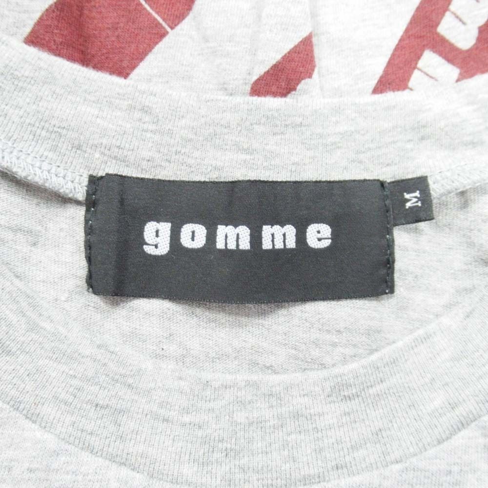 美品 gomme ゴム ロゴ レジメンタル ワンピース アシンメトリー