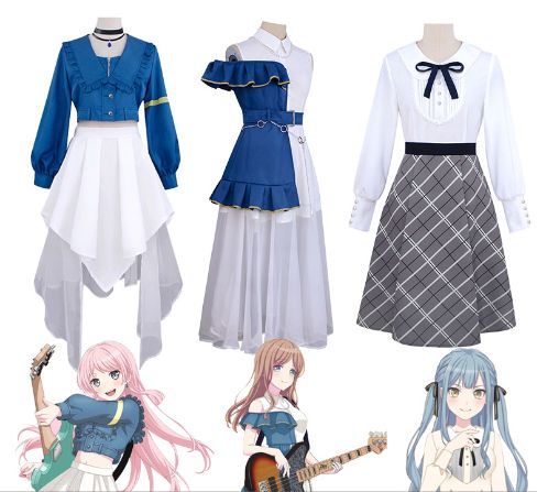 BanG Dream! バンドリ 千早愛音 長崎そよ ながさき 豊川祥子 コスプレ衣装Cosplay 和服 演出服 変装 仮装 日常服 アニメ 祭り 学園祭 文化祭 漫遊展 ハロウィン クリスマス コスチューム