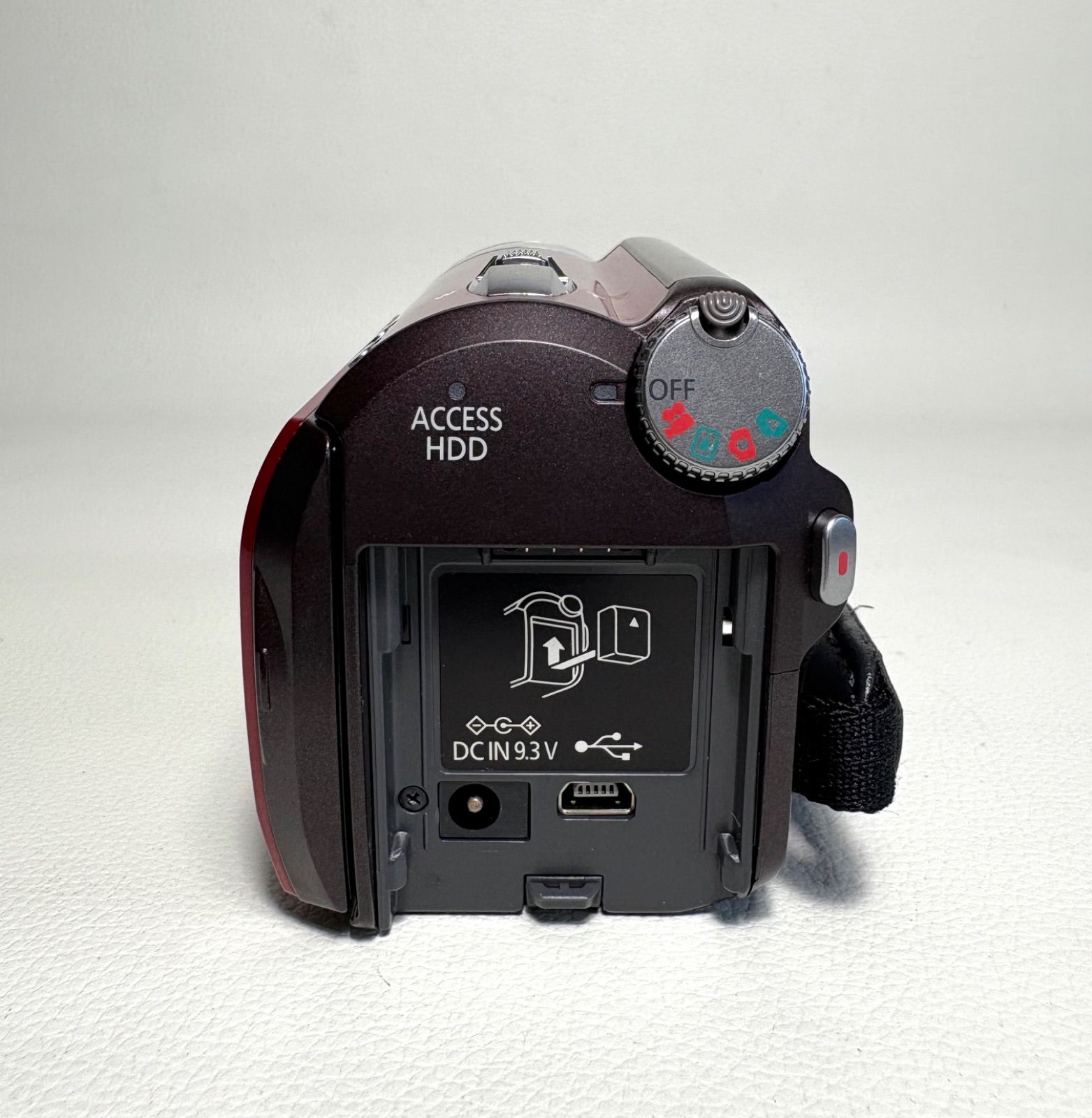 パナソニック Panasonic SD/HDDビデオカメラ レッド SDR-H80-R【美品