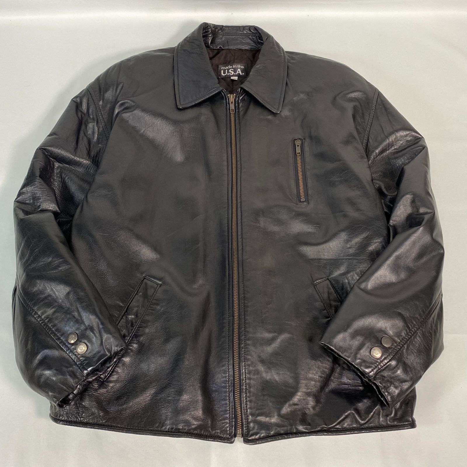 レザージャケット ブラック　ビンテージ 美品 WILSONS LEATHER レザー ジャケット 黒 XLT シンサレート