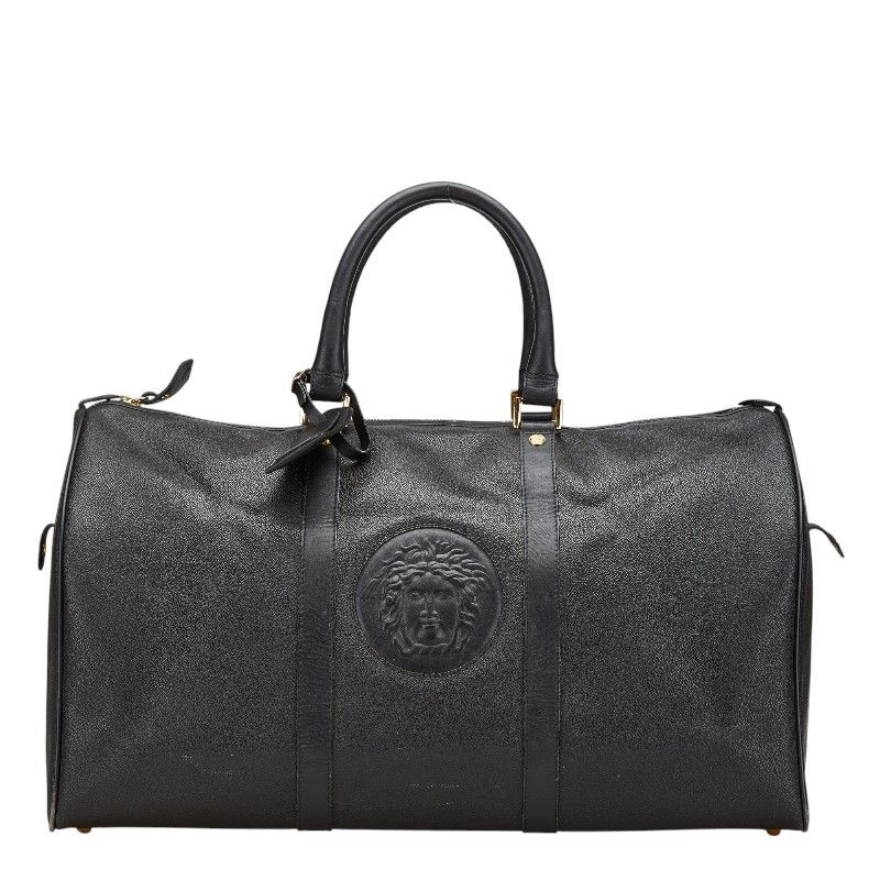 【美品】ヴェルサーチ ボストンバッグ メデューサ ビジネス 大容量 レザー 黒 楽天市場】【中古】【非常に良い】 VERSACE ヴェルサーチ ヴェルサーチ