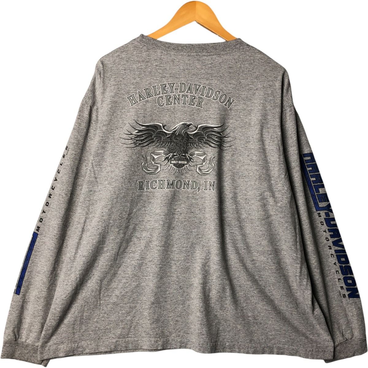 古着 00年代 ハーレーダビッドソン Harley-Davidson 鷲柄 イーグル柄 モーターサイクル バイクTシャツ メンズXXL相当|eaa566468