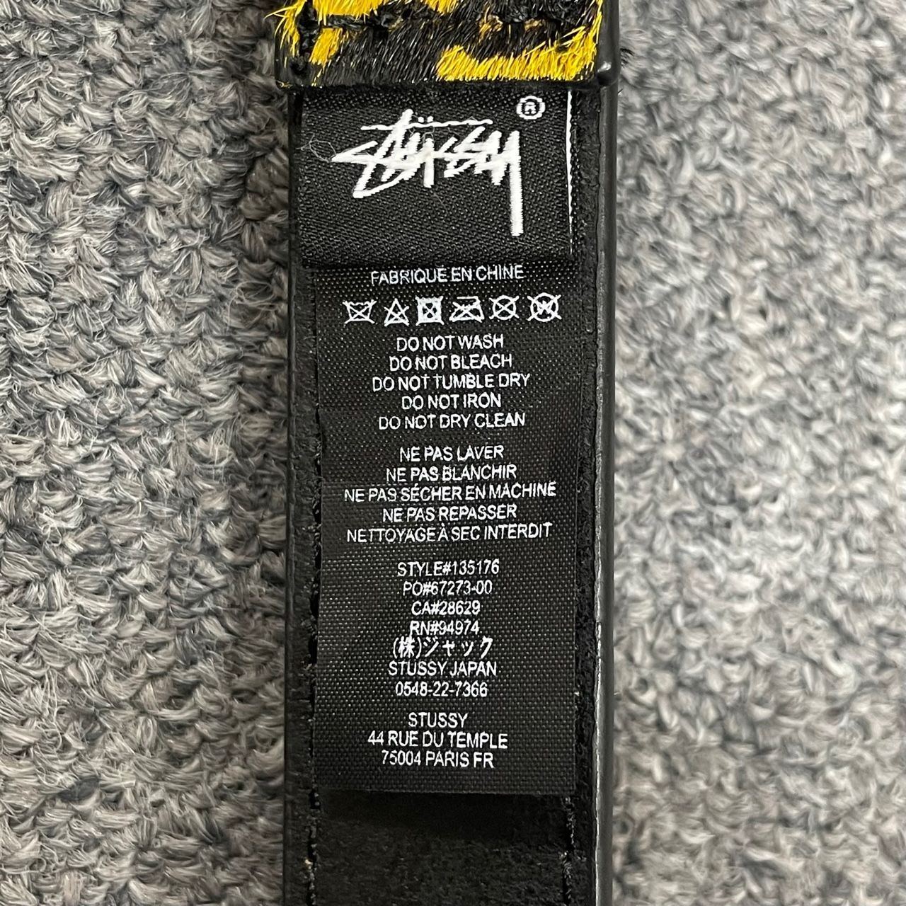 STUSSY レオパード レザー ベルト ステューシー L/XL 55591A - メルカリ