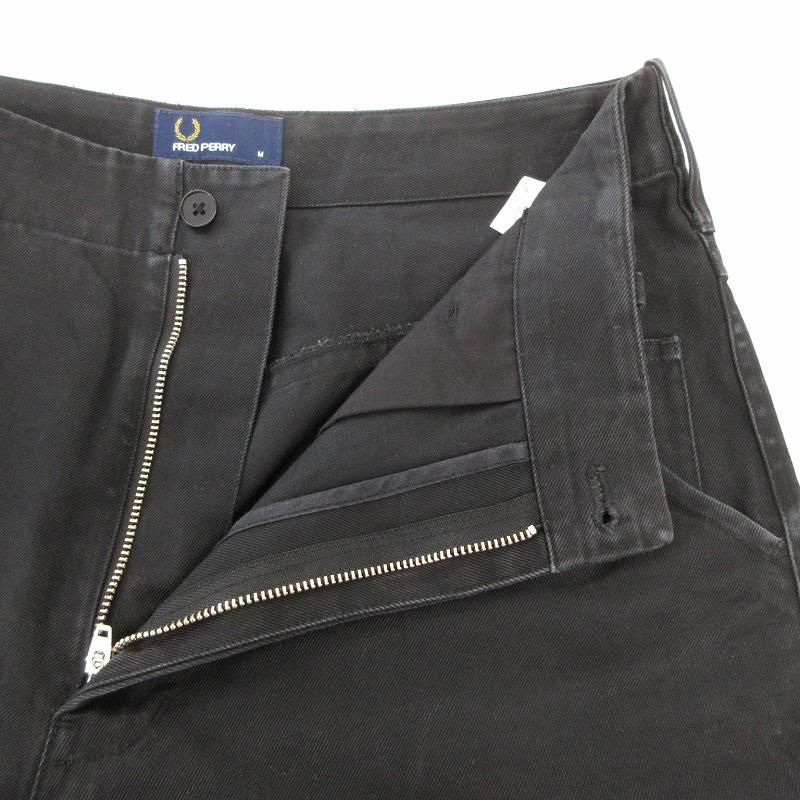 FRED PERRY カジュアルワイドパンツ 黒 UK8 FRED PERRY（フレッドペリー）の「Wide Leg Track Pant（その他