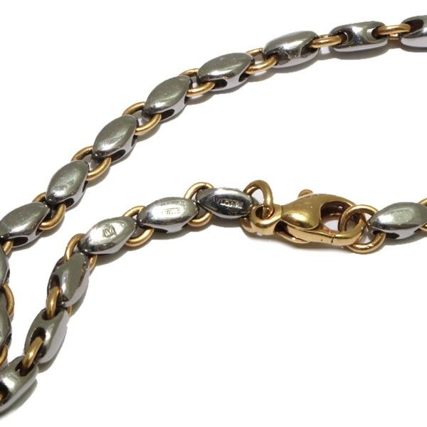 在庫大処分SALE】 ブルガリ BVLGARI ライスチェーン ネックレス K18YG