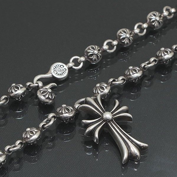 激安挑戦！！ 銀座店 HEARTS CHROME クロムハーツ ＃1 スモールCHクロス ペンダントトップ、チャーム