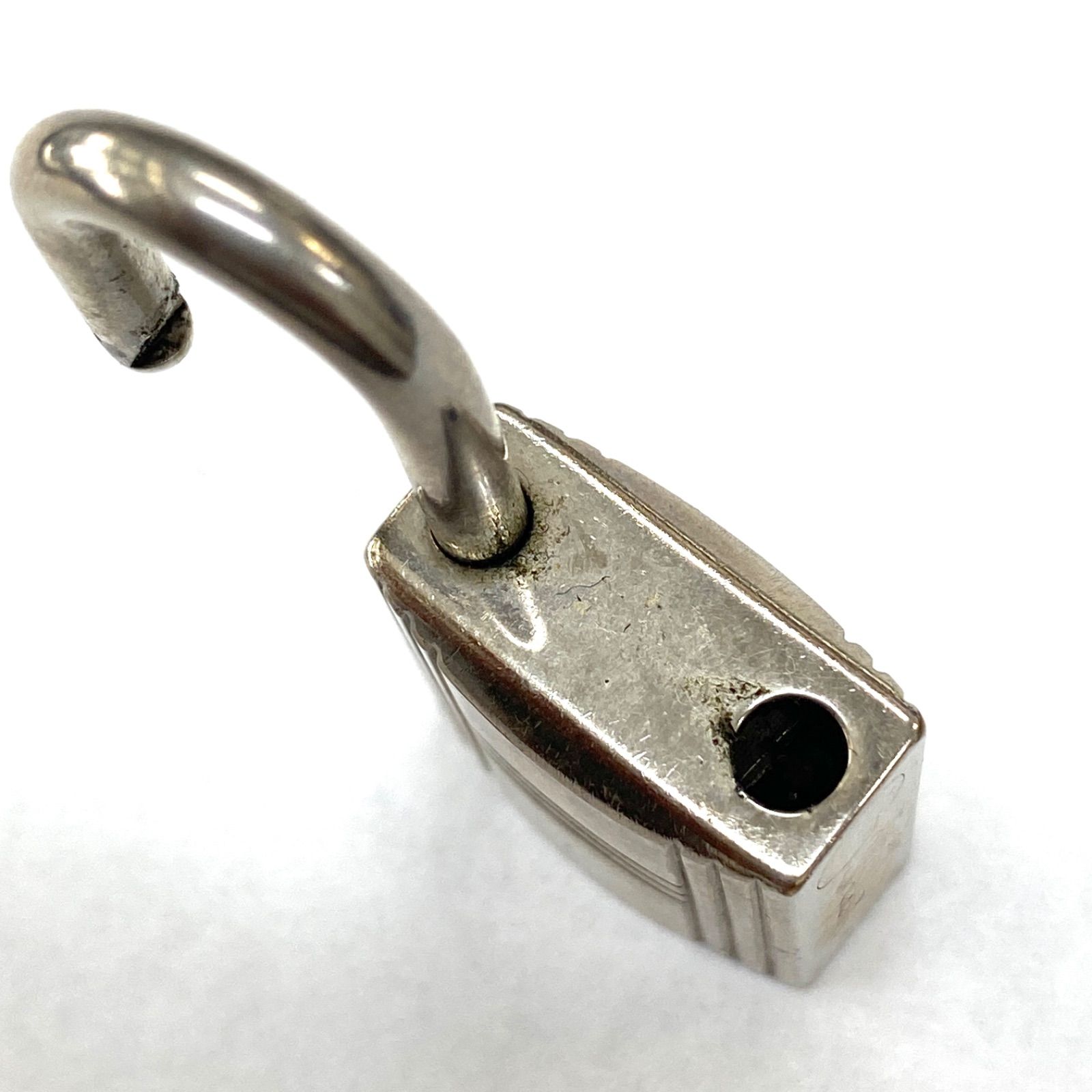 エルメス シルバー カデナ 南京錠 パドロック 鍵 キー NO120 HERMES