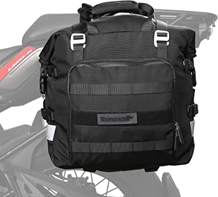 Black Rhinowalk バイク用サイドバッグ 防水 20L大容量 オフロード