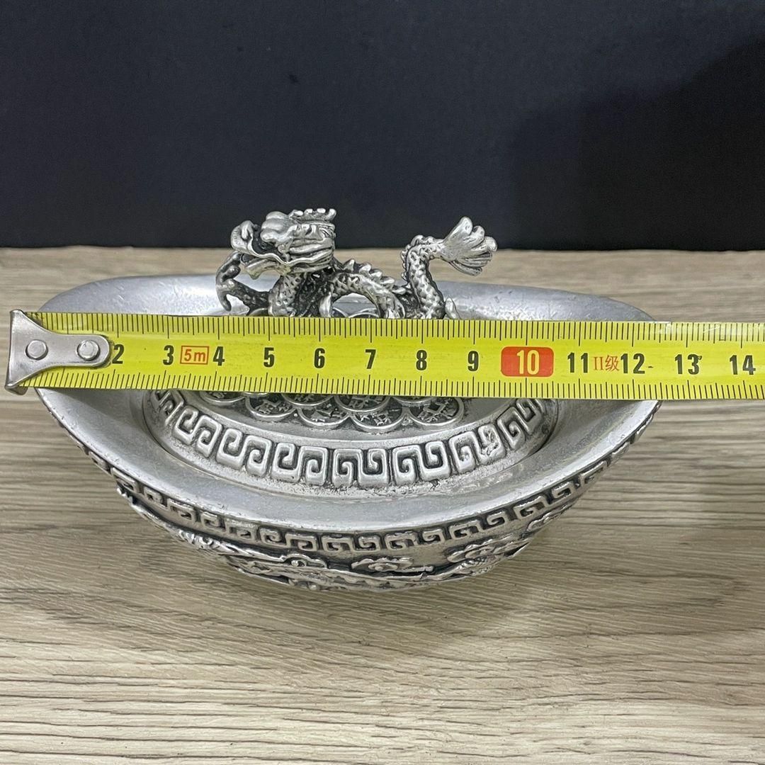 銅製 龍鳳元宝 集宝盆 応接間 玄関 事務室 装飾品 工芸品 置物 銅製 龍鳳元宝 集宝盆 応接間 玄関 事務室 装飾品 工芸品 置物