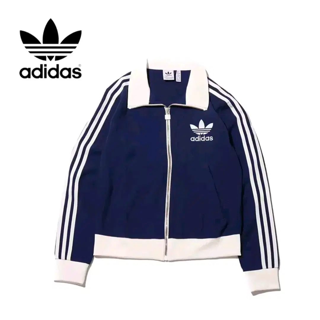 adidas アディダス ベケットバウアー ダークブルー ネイビー ジャケット トラックトップス ジャージ S