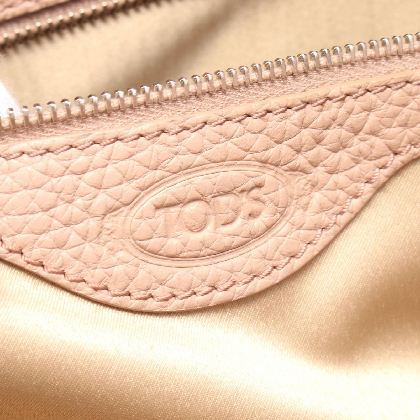 トッズ TOD'S トートバッグ ALH ピンクベージュ レザー トートバッグ