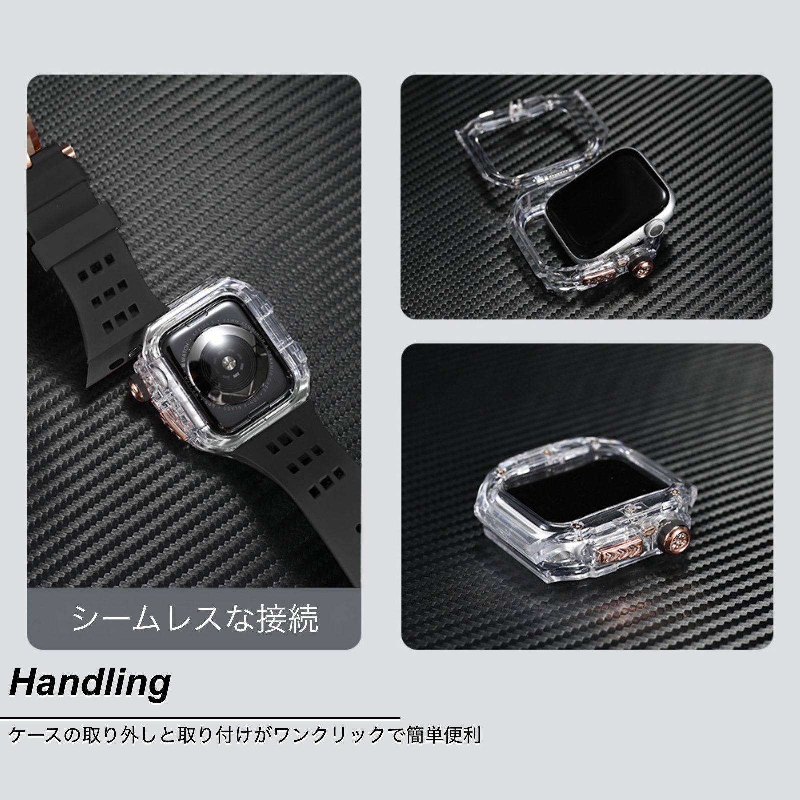 Apple Watch 11/10 46mm シリコンバンド・ケース一体型 - メルカリ
