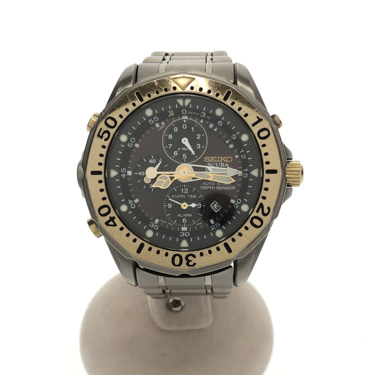 ジャンク SEIKO スキューバマスター7K52 クォーツ ダイバー 200M