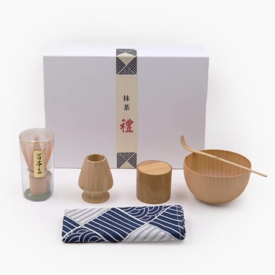 茶道具 お抹茶4点セット 製抹茶 抹茶茶碗 茶筅 茶筅くせ直し 茶杓