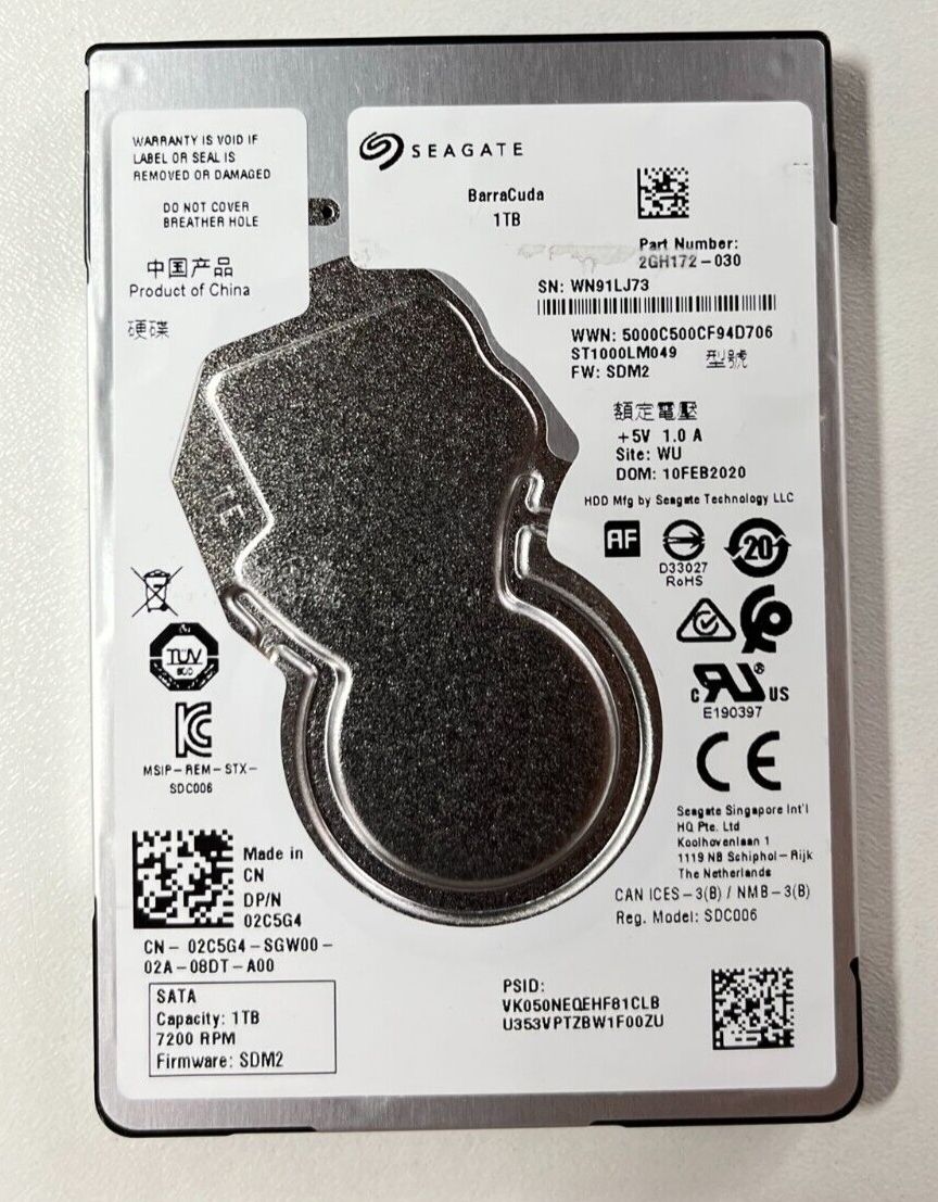Seagate 1TB 2.5