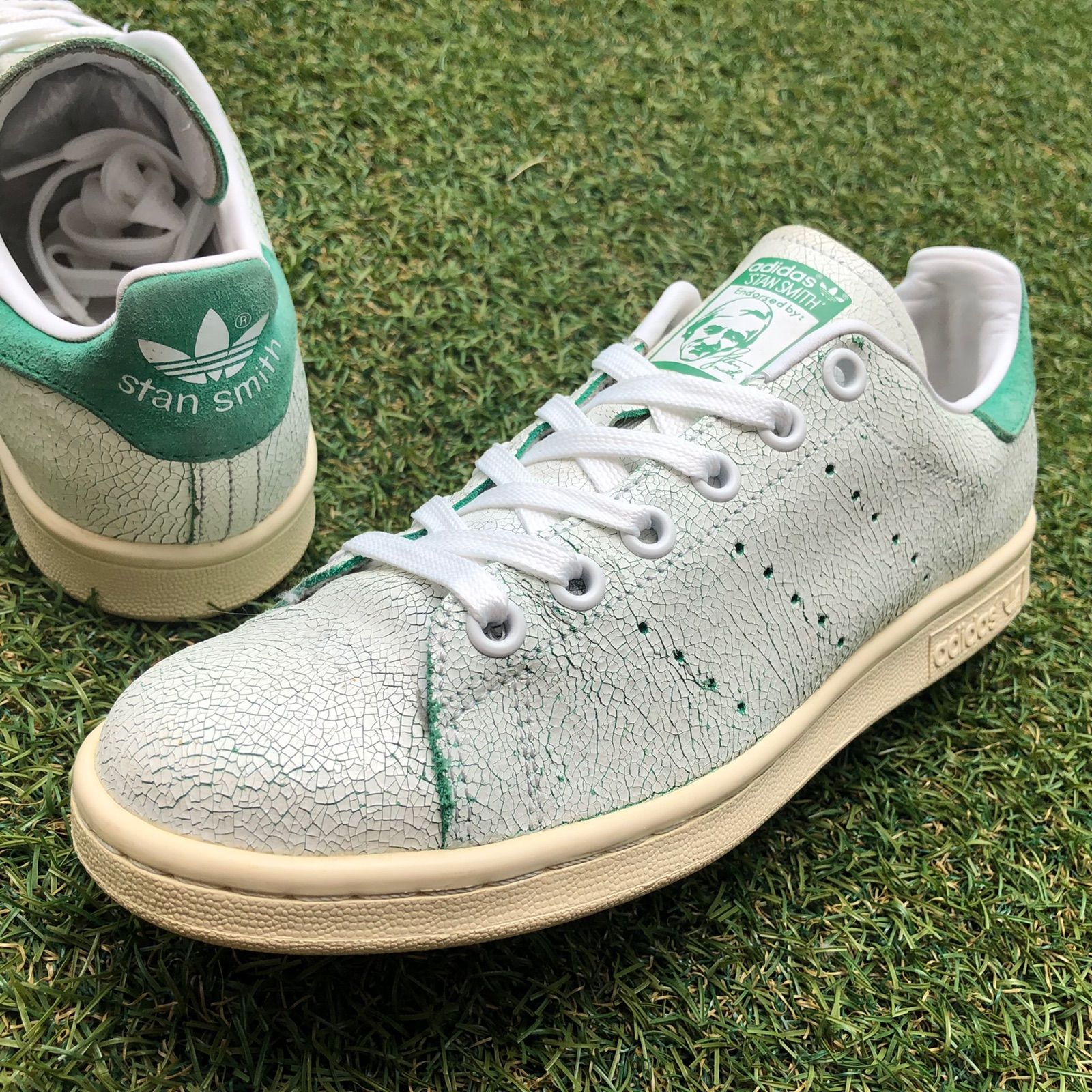 美品23 adidas STANSMITH アディダス スタンスミス H529