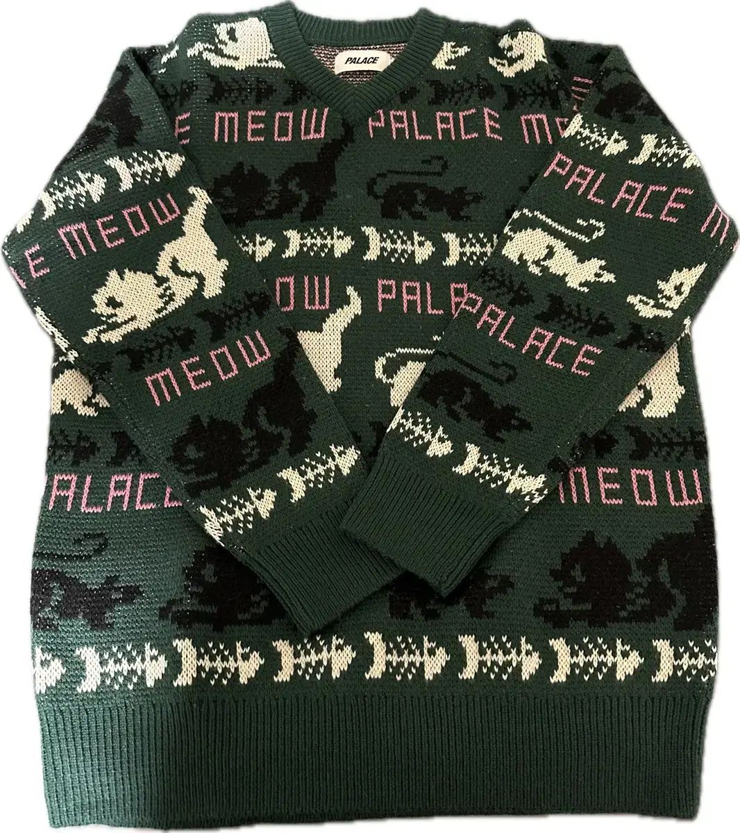PALACE(パレス) みやお ニット セーター 緑 L サイズ