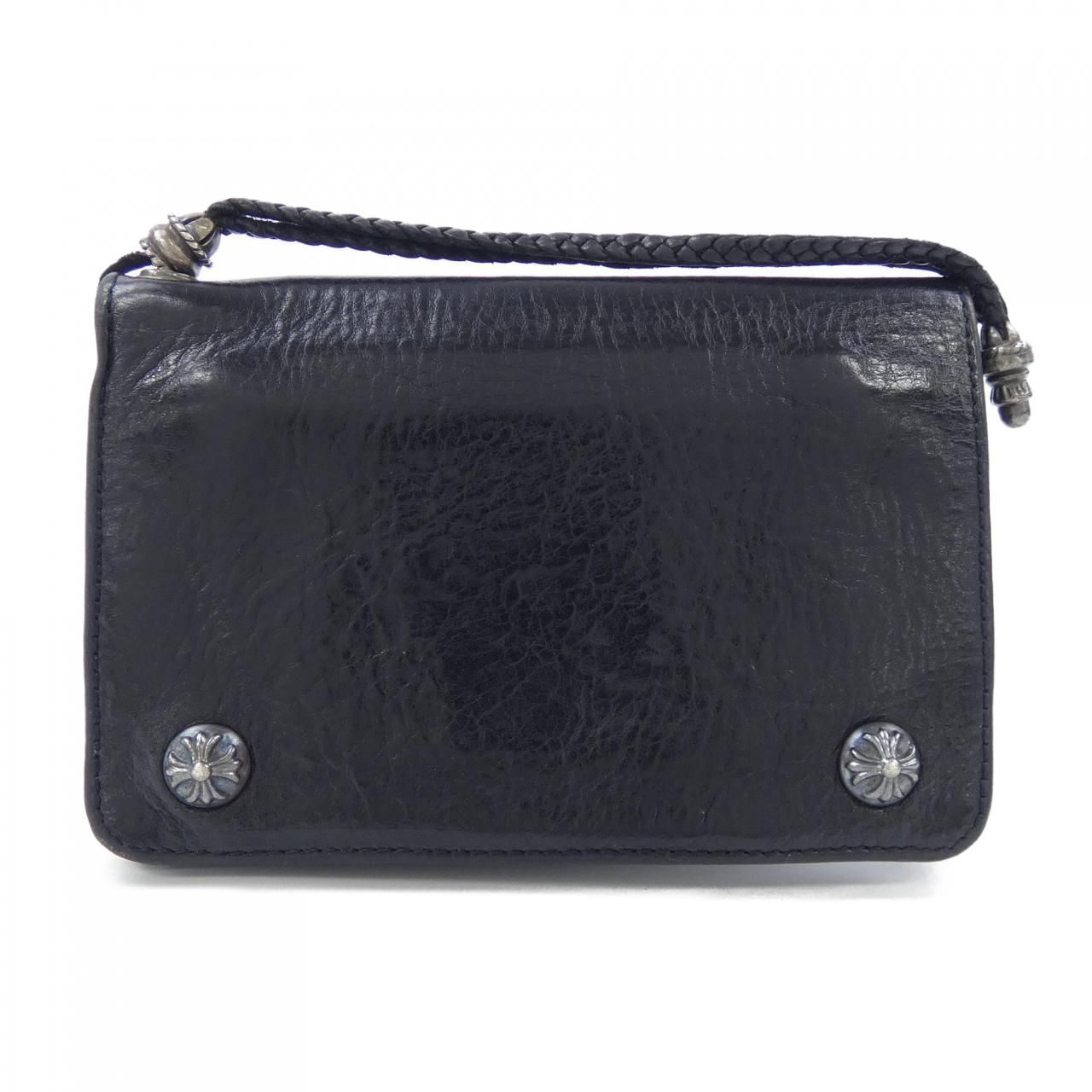 クロムハーツ CHROME HEARTS 2ZIP STRAP BLK 2246 304 0030 0200 WALLET