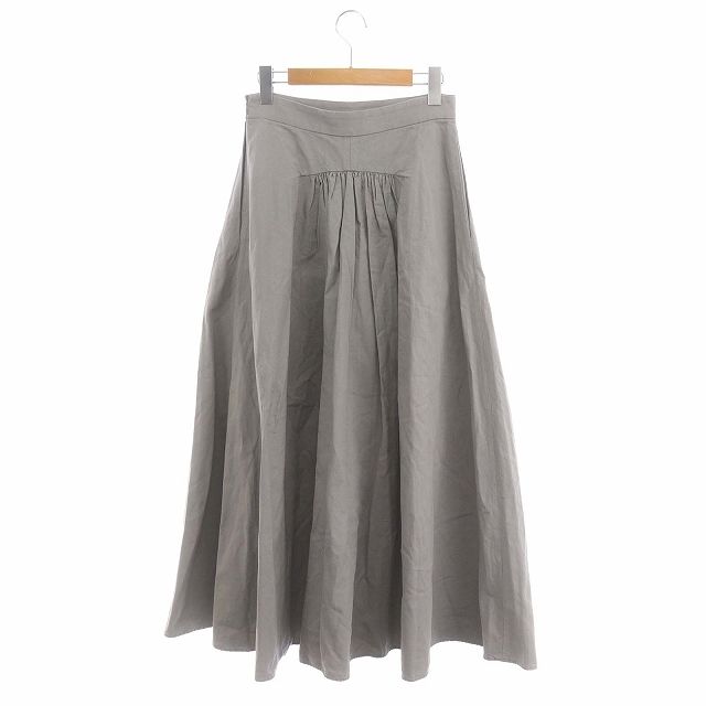 エブール ebure 22SS Linen Cotton Twill Flare Skirt スカート ロング 