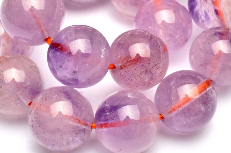 1点物】高品質◇華やか ピンクスーパーセブンアメジスト 11mm