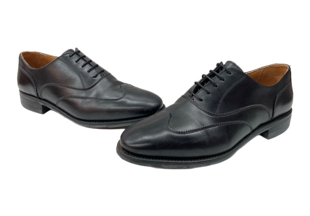 バーウィック Berwick WING TIP BOOTS ウィング チップ ブーツ Dainiteソール レースアップ ビジネス ローカット シューズ 黒 4771 メンズ靴 ブーツ その他 ブラック 25.5cm 104S-790