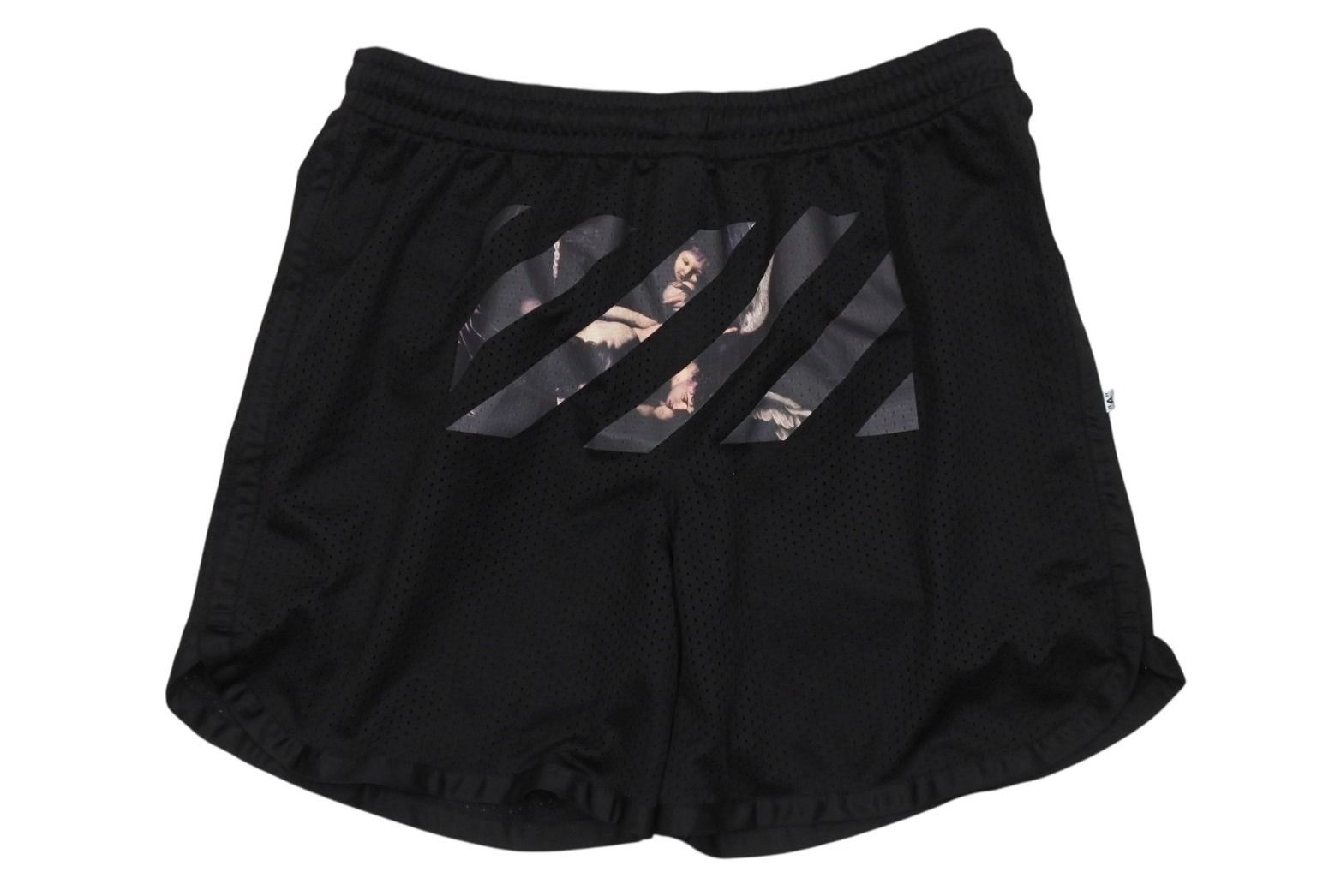 白黒ドット柄ショートパンツ　sheller アンサーフォー / 4 ポケット ショートパンツ“走るパンクス