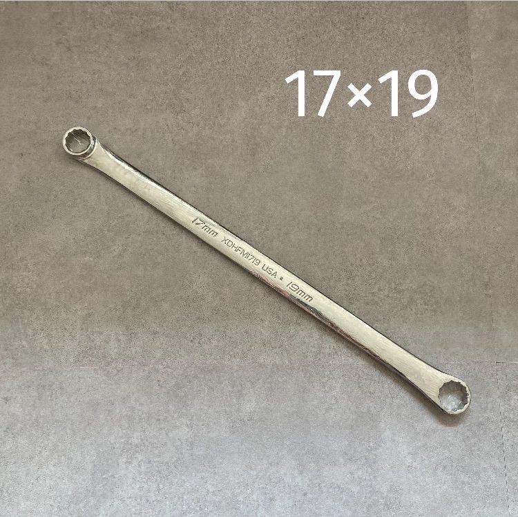 Snap-on スナップオン ロングストレートメガネレンチ 17×19mm XDHFM1719