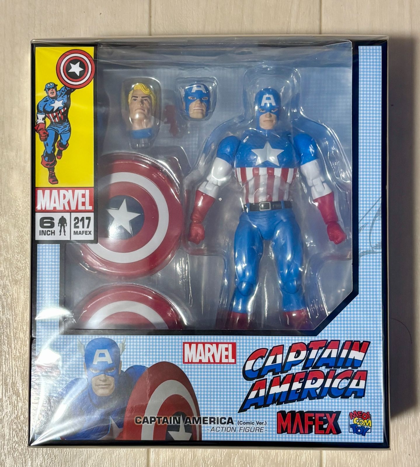 新品未開封】マフェックス No.217 MAFEX CAPTAIN AMERICA（COMIC Ver 