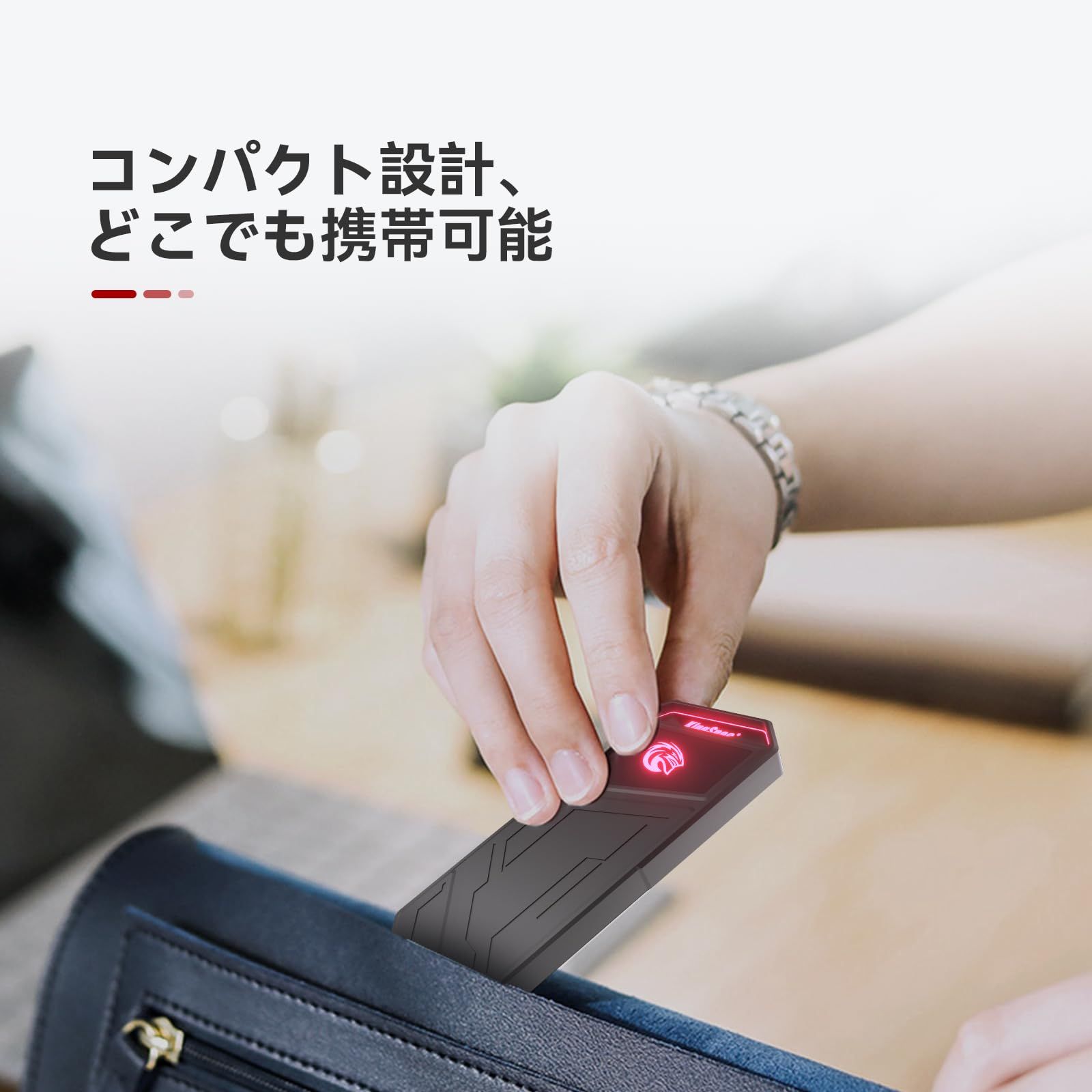 芯交換済み SSD 外付け 1TB RGBライト搭載 USB3.2 Gen2対応 最大読取速度2000MB s ハードディスク 外付けスマホ PS4 ノートPC テレビ PC対応 3年