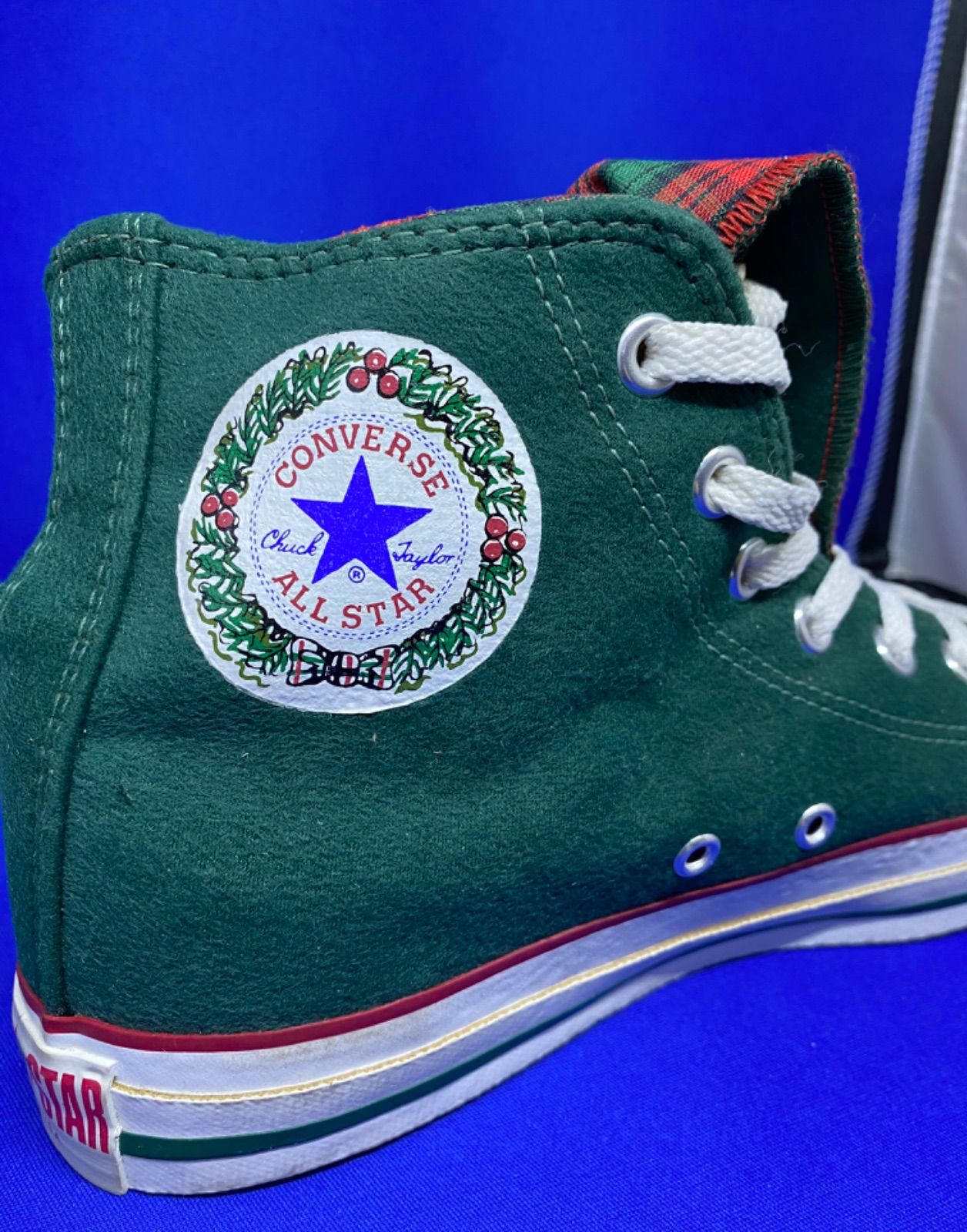 1993年コンバースUSA製クリスマス限定スニーカー鈴付き25cm位 HI