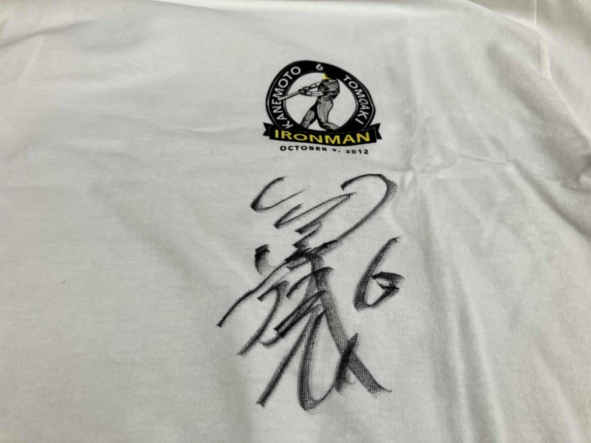 阪神タイガース 金本知憲 サイン入り Tシャツ Lサイズ 阪神