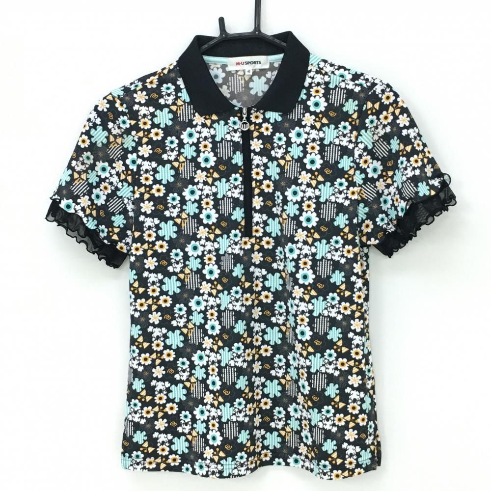 M•U SPORTS ゴルフウエア ポロワンピース 42サイズ 総柄 サイズ：44