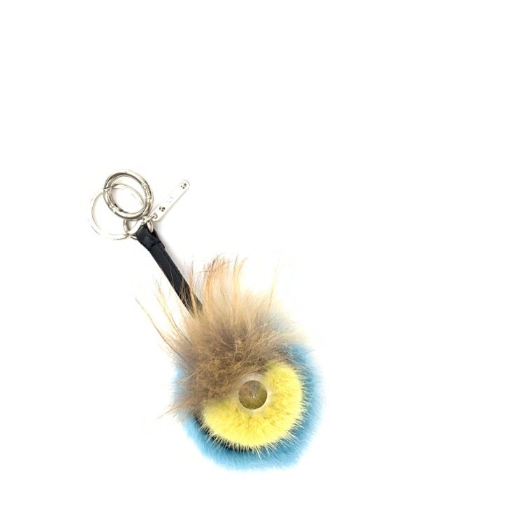 FENDI フェンディ モンスター バッグチャーム キーホルダー ポンポン 美品 フェンディ ポンポンチャーム モンスター バッグチャーム