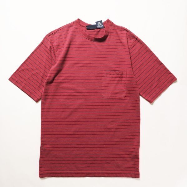 90s Puritanピューリタン ボーダーTシャツ 半袖Tシャツ L レッド ピューリタン Tシャツ Puritan ボーダー 90s 90's クルーネック 00's