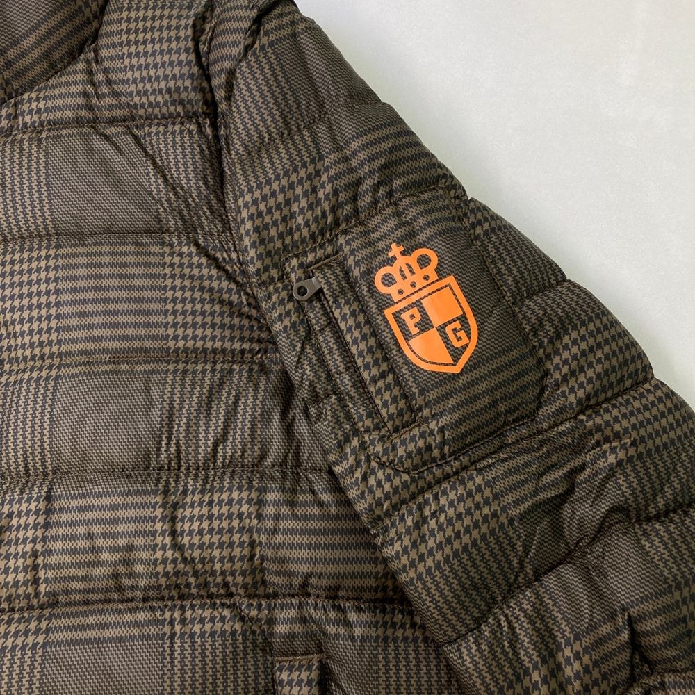 2WAYダウンジャケット グレンチェック柄