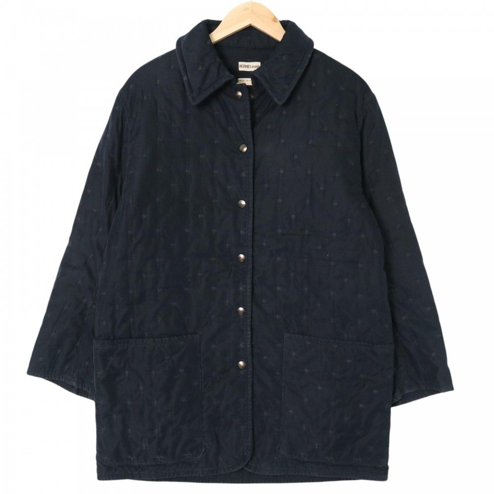 エルメス アウター レディース セリエボタン パドックコート 中綿  