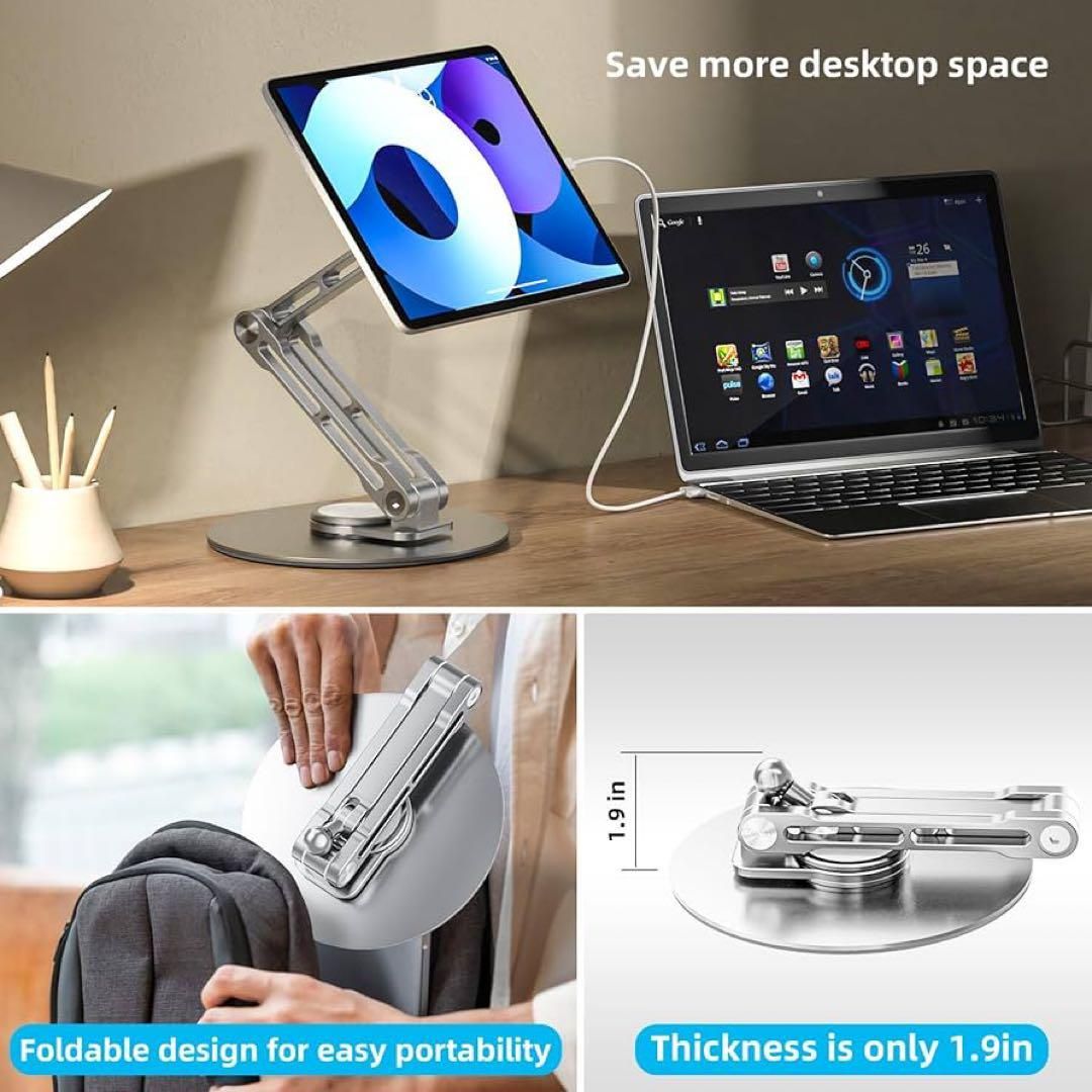 WEARSON 折りたたみ式ポータブルモニタースタンド シルバー 未使用 WEARSON 折りたたみ式ポータブルモニタースタンド シルバー 未使用