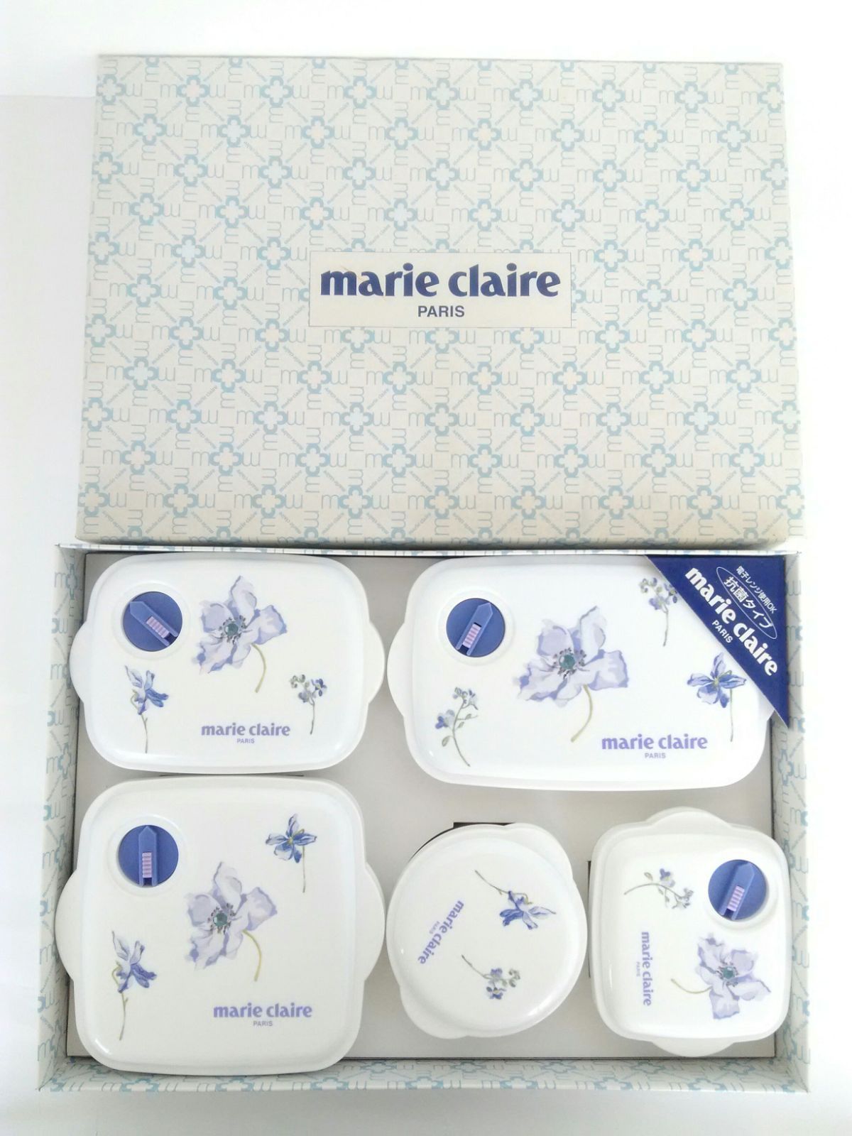 marie claire マリ・クレール 電子レンジ容器 5点セット タッパー