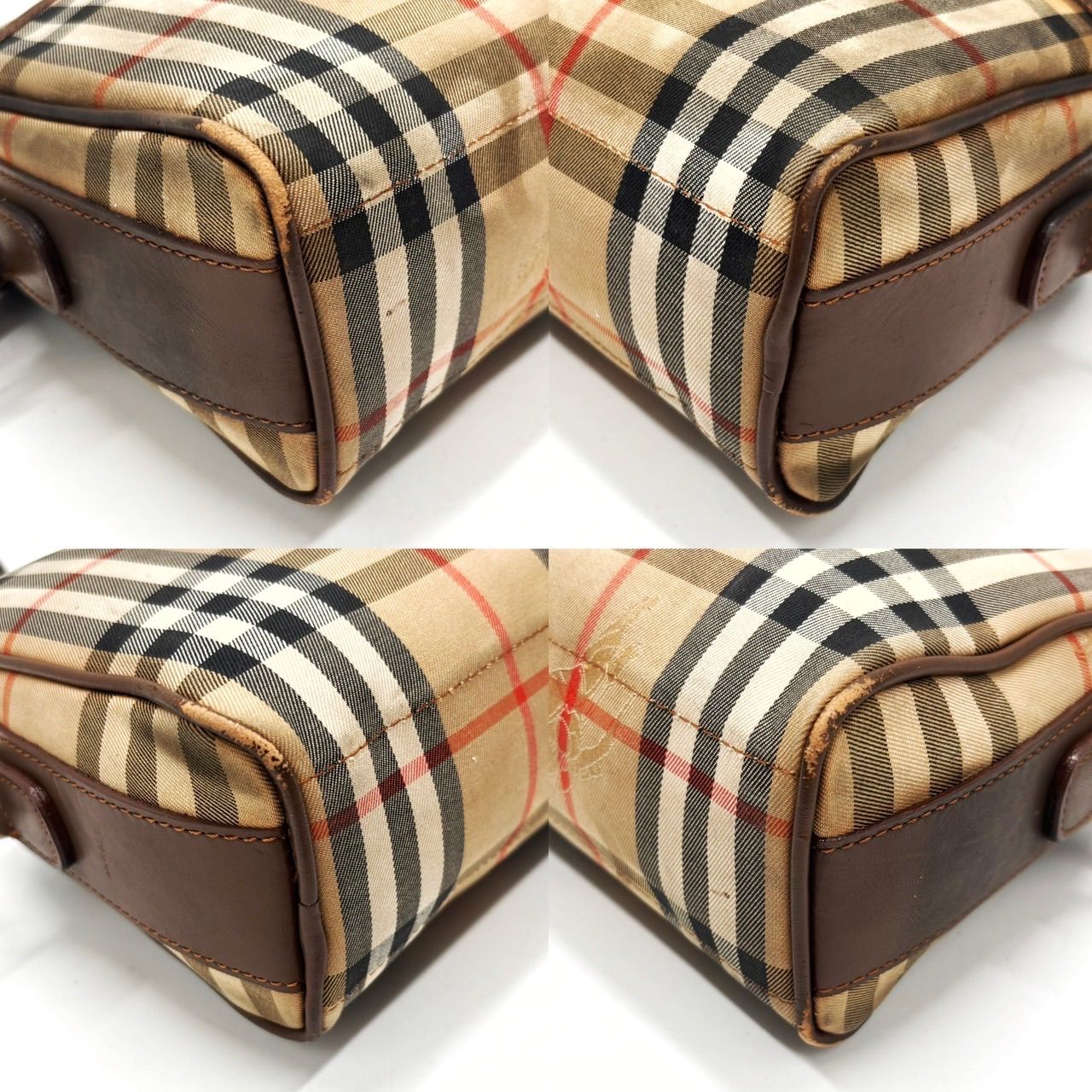良品】 BURBERRY バーバリー ショルダーバッグ トートバッグ ワン 