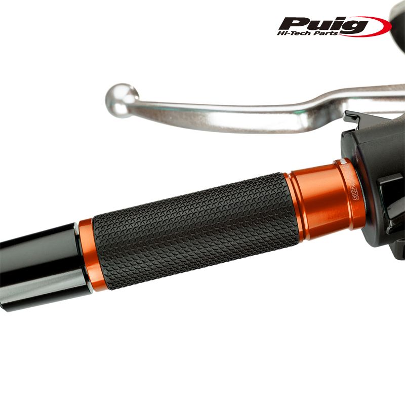 Puig 3553T HI-TECH ASCENT GRIPS ORANGE 123mm 汎用 プーチ アセント グリップ