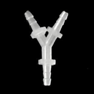 Y(異径タケ)_Y4.5-7-4.5 (10個入り) 異径 分岐チューブコネクターY型テーパー， 適合チューブ内径5mm(小径側)，7mm(大径側)， AQTCY4.5-7-4.5
