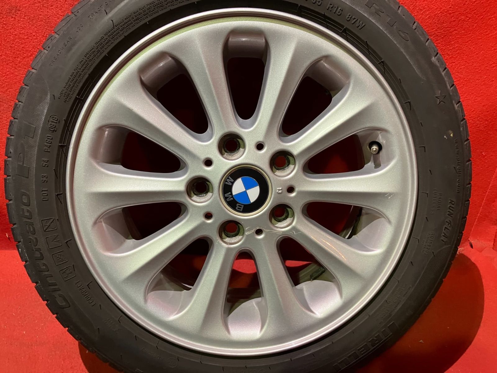 サマータイヤホイールセット 195 55R16 PIRELLI P1 16x6.5 42 120 5H Hub 72mm BMW 4本SET