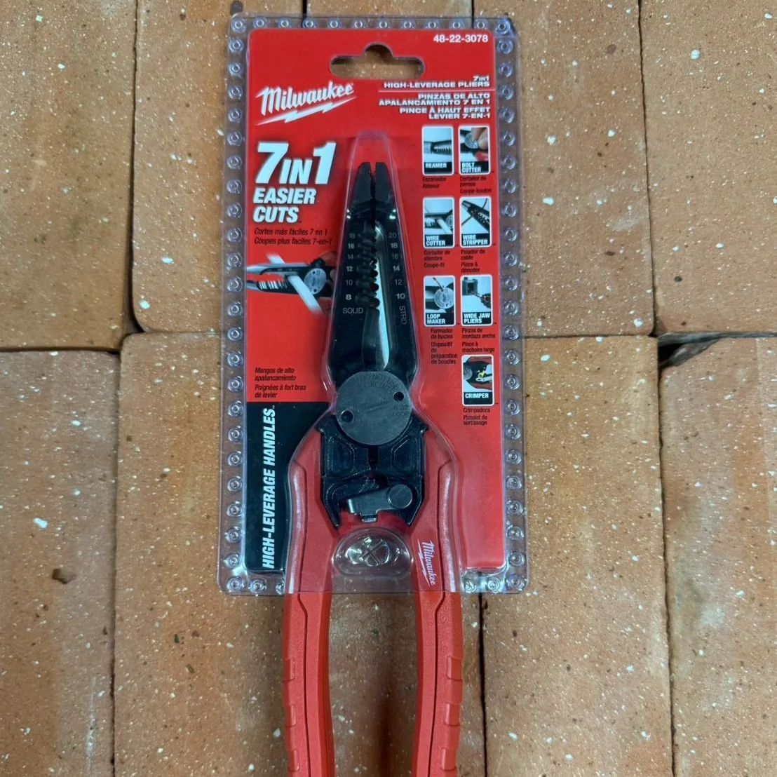 新入荷!! 日本未発売 Milwaukee ミルウォーキー 48-22-3078 7IN1 ハイレバレッジコンビネーションプライヤー