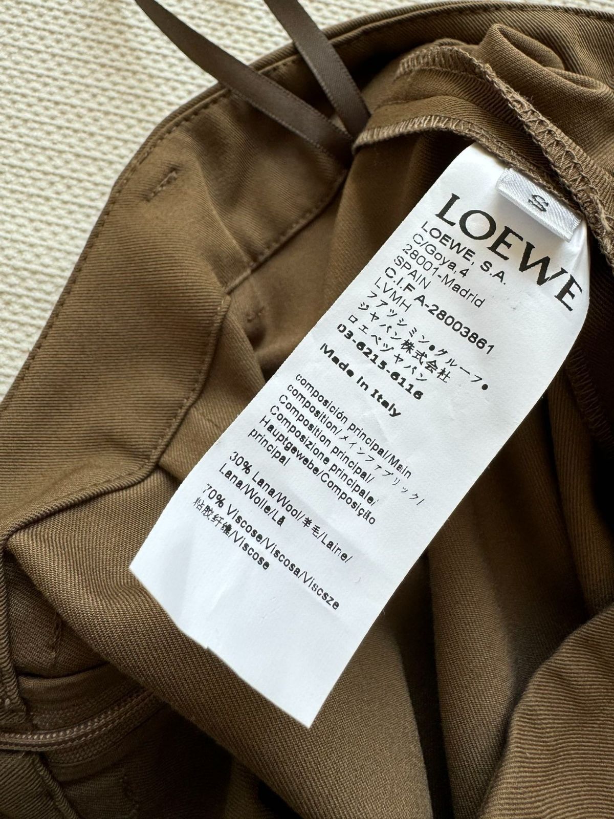 LOEWE ドレープ ジャケット（コットン&シルク） - メルカリ