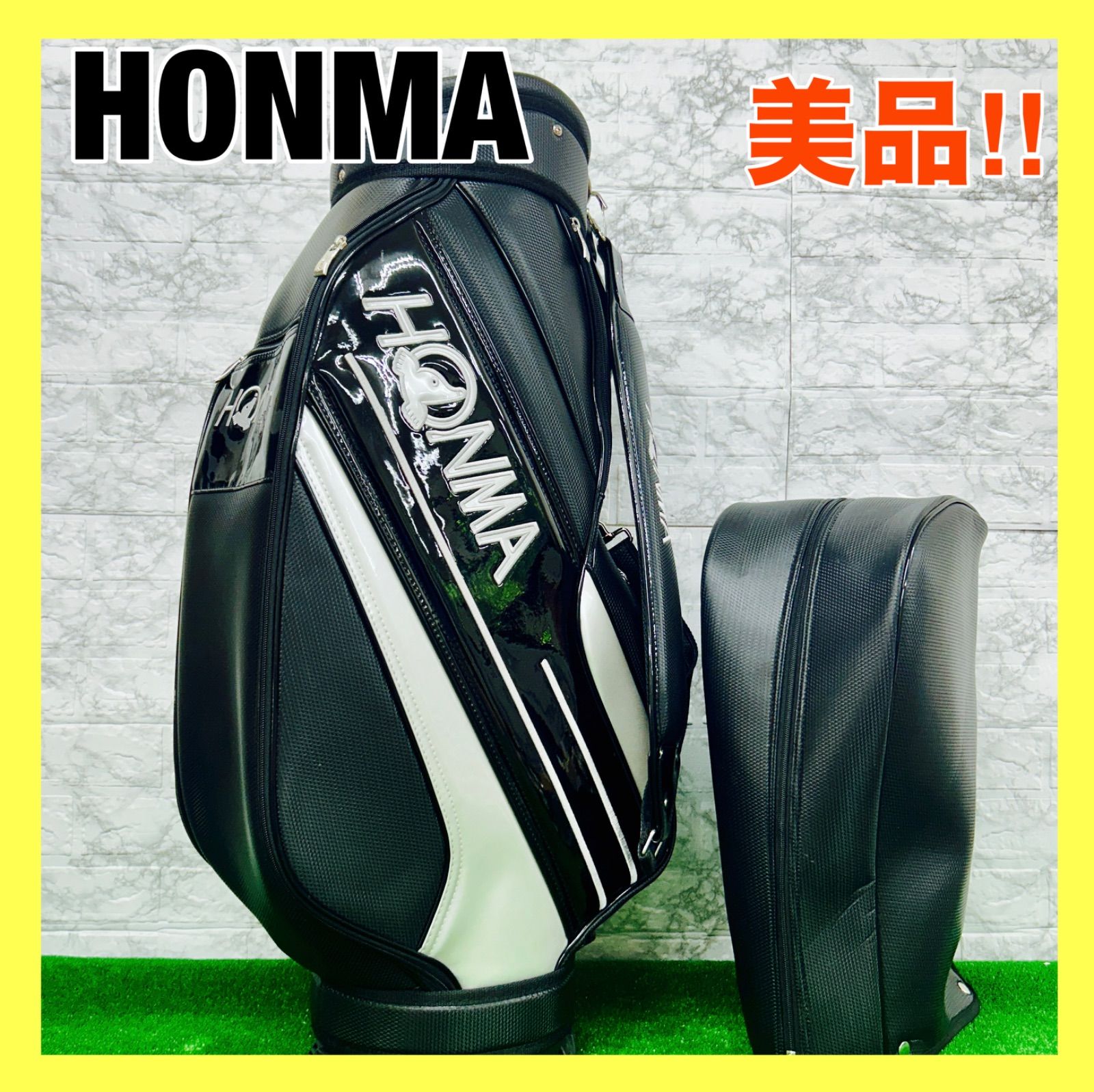 美品】HONMA ホンマゴルフ キャディバッグ CB12016 9型 ブラック - メルカリ