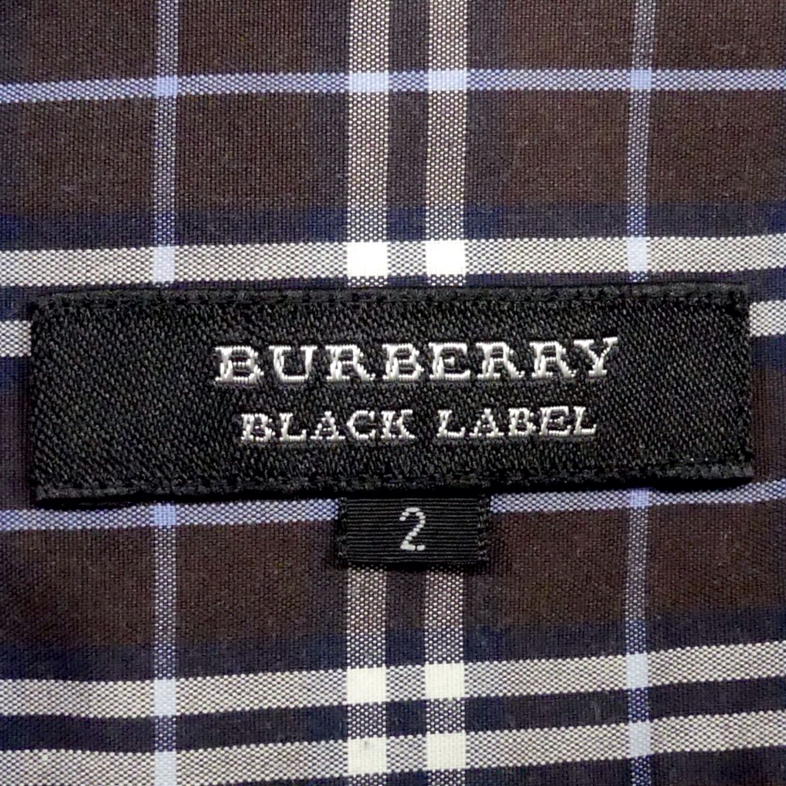 BURBERRY BLACK LABEL 廃盤 バーバリーブラックレーベル 長袖 シャツ M 