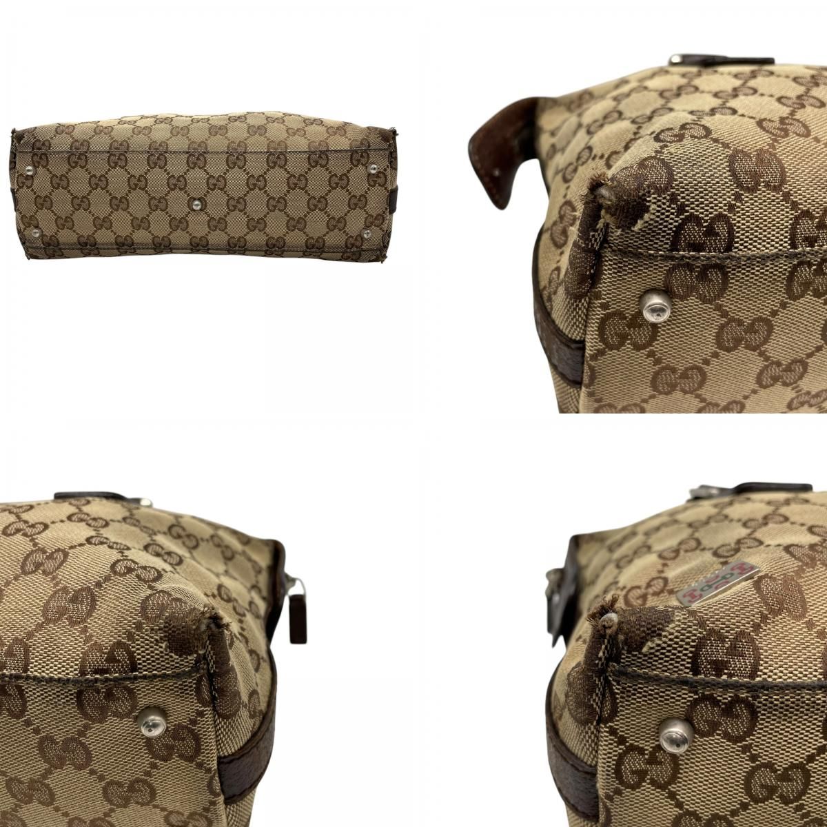 GUCCI グッチ ハンドバッグ GGキャンバス シェリーライン ホースビット 