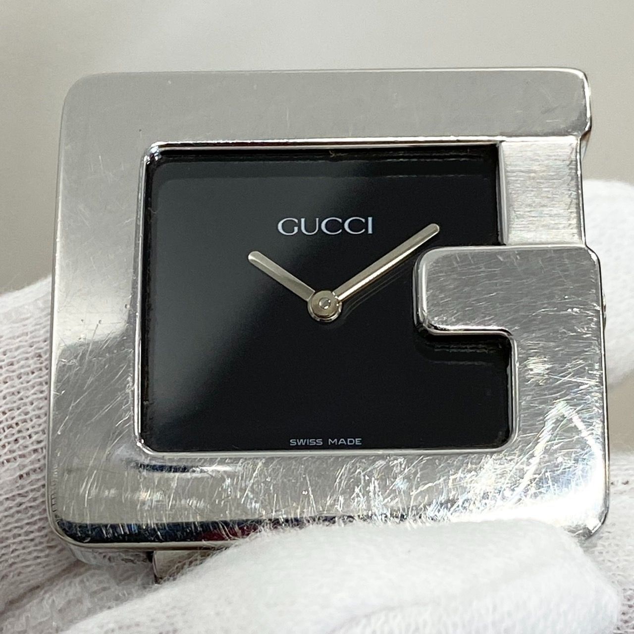 返品OK】GUCCI グッチ 腕時計 3600M Gフレーム Gスクエア クォーツ